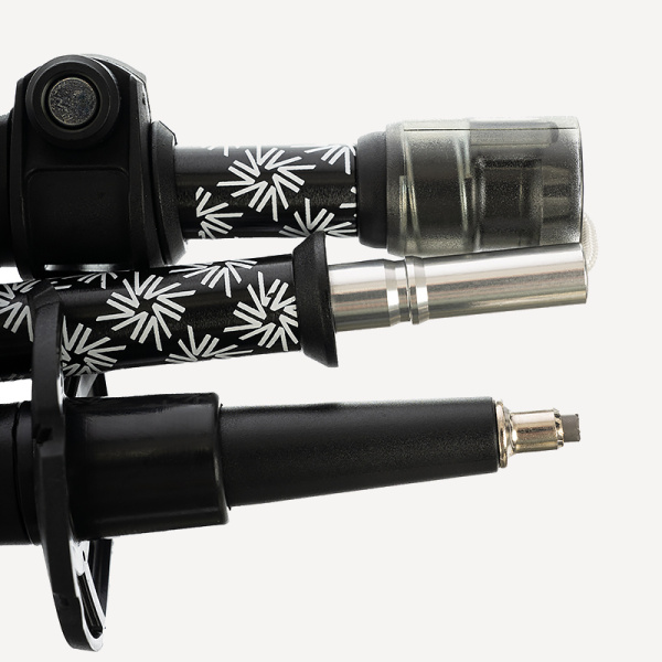 Палки треккинговые GORAA Z POLE (CARBON - ALU), 460г (Черный; 110-135см/упак 43см)